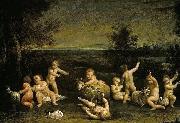 Giuseppe Maria Crespi Cupids Frollicking Germany oil painting artist